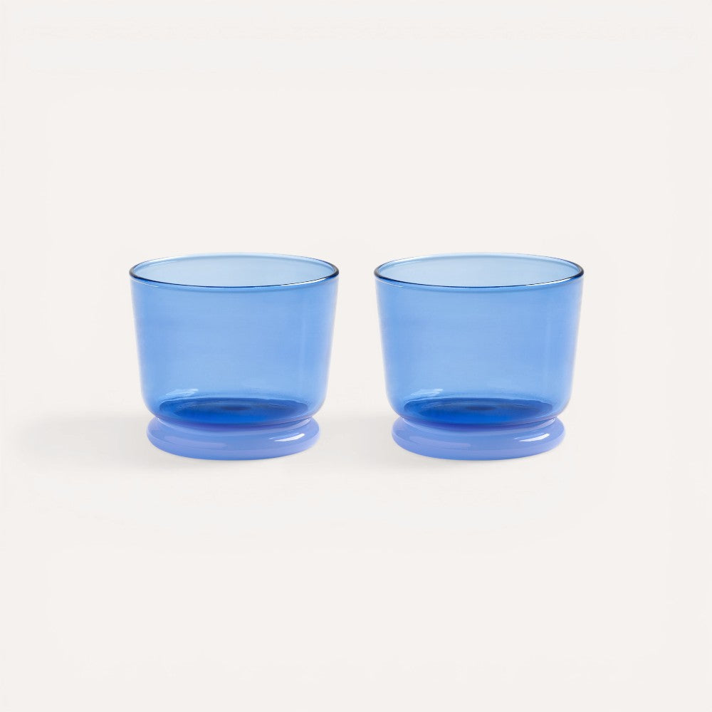 Gläser Blau – Set von 2