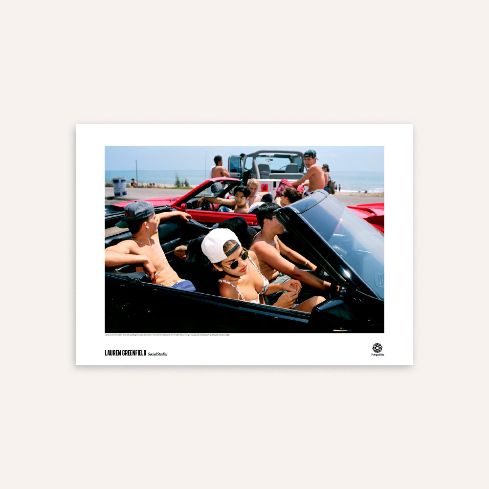 Mijanou, 18, who was voted Best Physique at Beverly Hills High School, with friends at the Beach, Santa Monica, CA, 1993 Poster