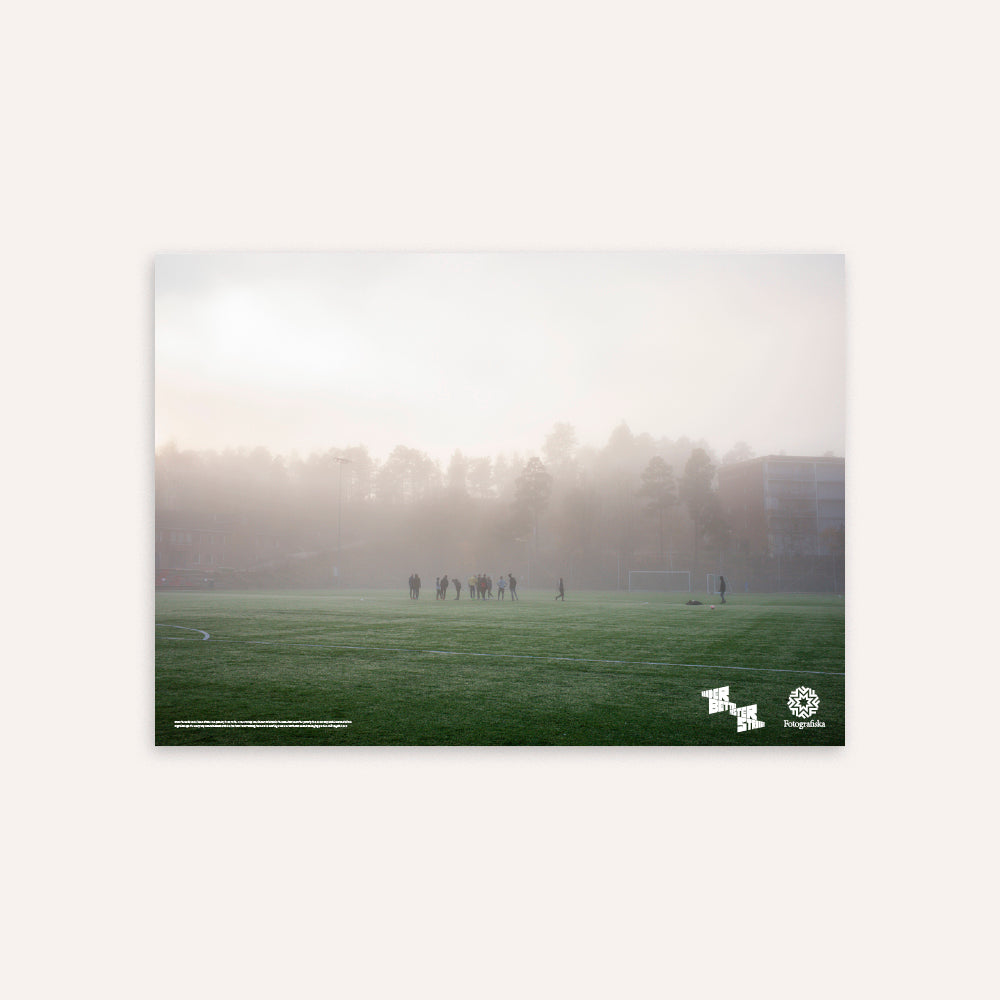 From the series Bror, the football field (Banen) in Holmlia, Oslo, Norway Poster