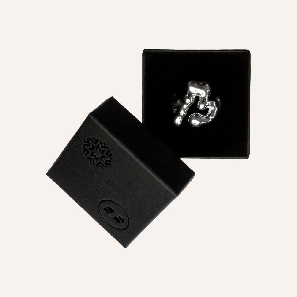 Black box with a silver ring