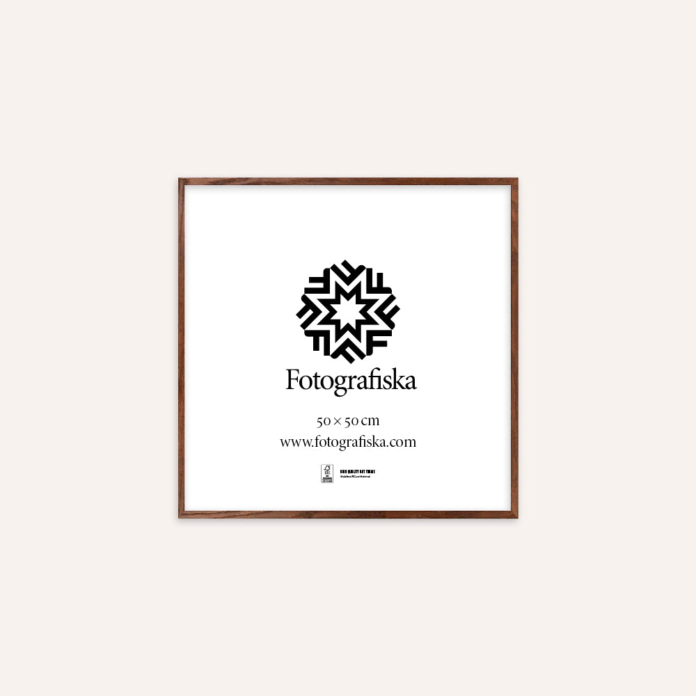 Dark oak frame in size 50x50cm