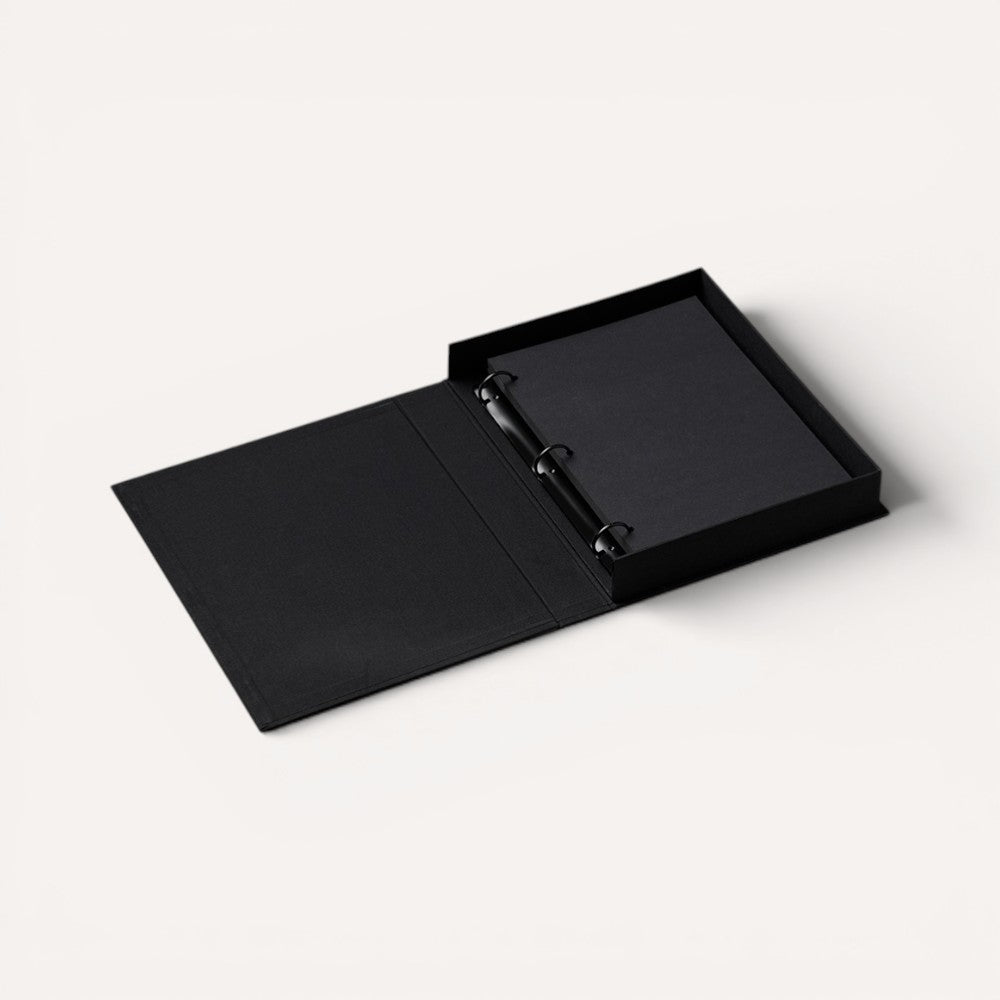 Black binder for a photo album