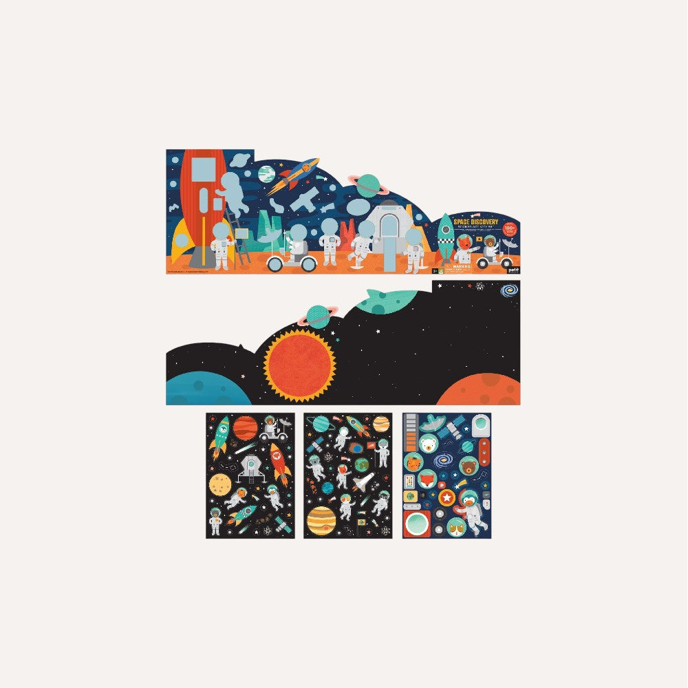 Weltraum-Sticker-Aktivitätsset